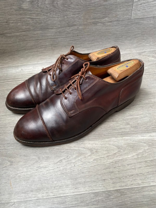 Alden 2160 Color 8 Shell Cordovan Straight Tip Blucher | Alden