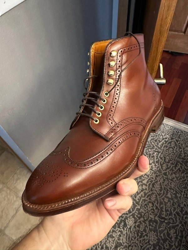Alden D9836H Walnut Calfskin Wing Tip Boot | Alden Model Project