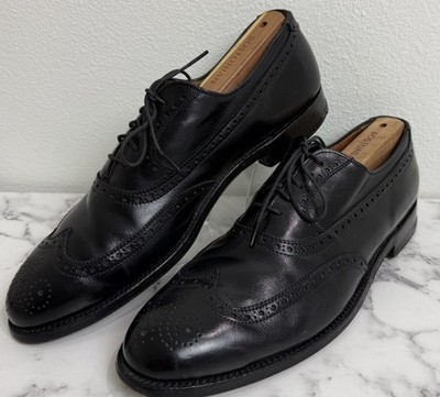 Alden 928 Black Calfskin Wing Tip Bal