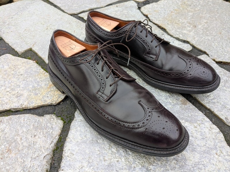 Alden 975 Color 8 Shell Cordovan Long Wing Blucher | Alden Model