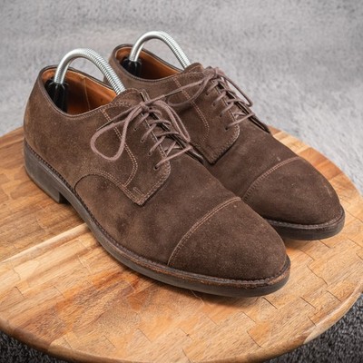 Alden 9563S Chocolate Suede Straight Tip Blucher