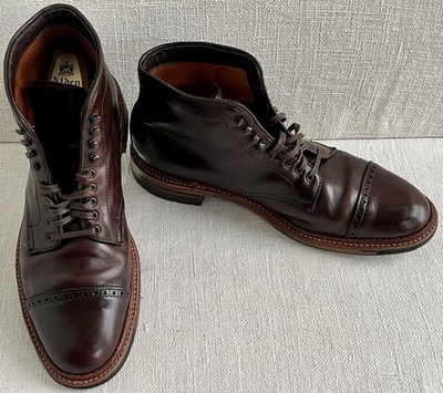 Alden 44924HC Brown Chromexcel Perforated Cap Toe Boot