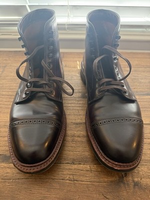 Alden D6861HC Color 8 Shell Cordovan Perforated Cap Toe Boot