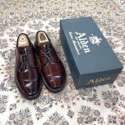Alden 2938F Color 8 Shell Cordovan Plain Toe Dover