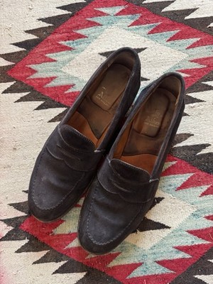 Alden 9697F Dark Brown Suede LHS / Penny Loafer