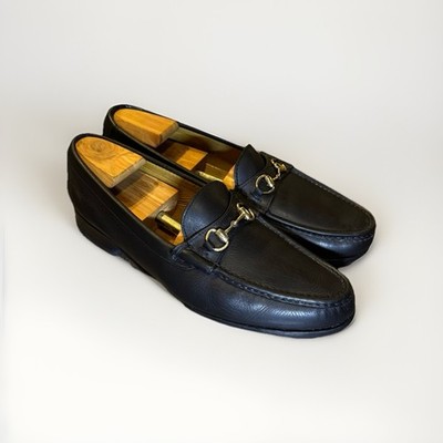 Alden H467 Black Calfskin Horse Bit Loafer