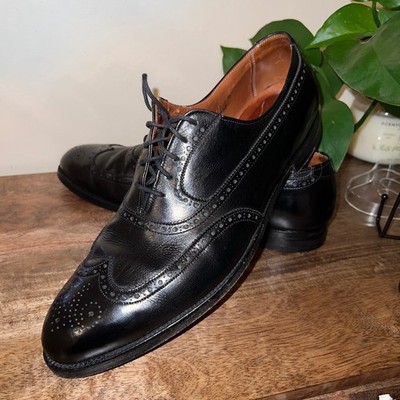 Alden 928 Black Calfskin Wing Tip Bal