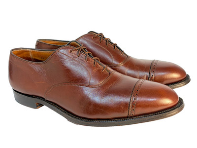 Alden 900 Walnut Calfskin Perforated Straight Tip Bal