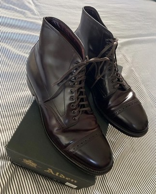 Alden D8832 Color 8 Shell Cordovan Perforated Cap Toe Boot | Alden