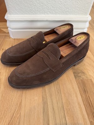 Alden 9697F Dark Brown Suede LHS / Penny Loafer