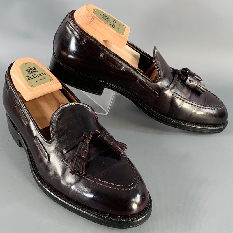 ALDEN 563 美品9.5D Alden 563 Color 8 Shell Cordovan Tassel Loafer | Alden Model Project