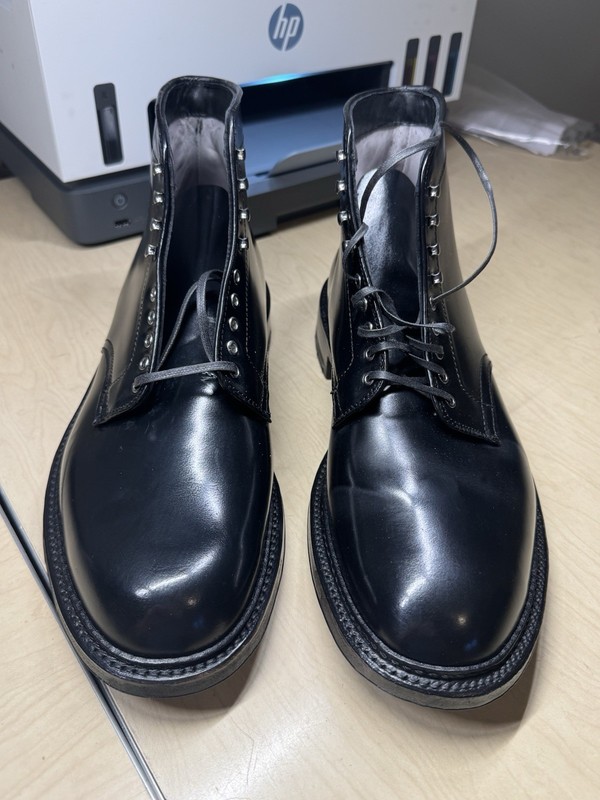 Alden D9849HC Black Shell Cordovan Plain Toe Boot | Alden Model