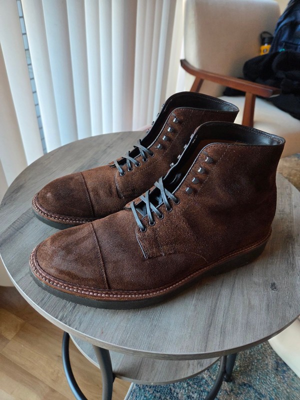 Alden D8845H Tobacco Reverse Chamois Cap Toe Boot | Alden Model