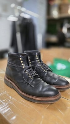 Alden 4515H Black Trapper Calf Plain Toe Boot