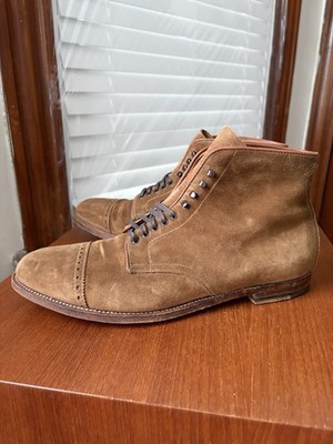 Alden 4491F Snuff Suede Perforated Cap Toe Boot