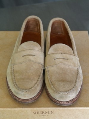 Alden 6244F Tan Suede LHS / Penny Loafer