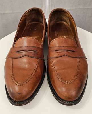 Alden 685 Burnished Tan Calfskin Full Strap Loafer