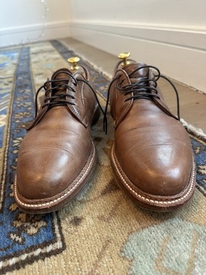 Alden 9501 Natural Chromexcel Plain Toe Blucher