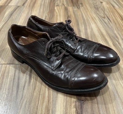 Alden 564 Dark Brown Kidskin Perforated Straight Tip Blucher