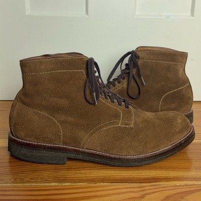 Alden 86040H Snuff Suede Plain Toe Boot