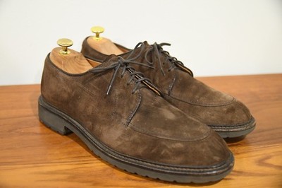 Alden 7119S Dark Brown Suede Split Toe Blucher