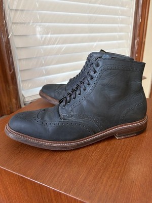 Alden 44681 Navy Chromexcel Wing Tip Boot
