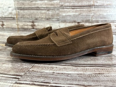 Alden 6245F Dark Brown Suede LHS / Penny Loafer