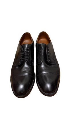 Alden 00052 Black Calfskin Straight Tip Blucher