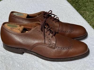 Alden 636 Cognac Scotch Grain Short Wing Tip Blucher