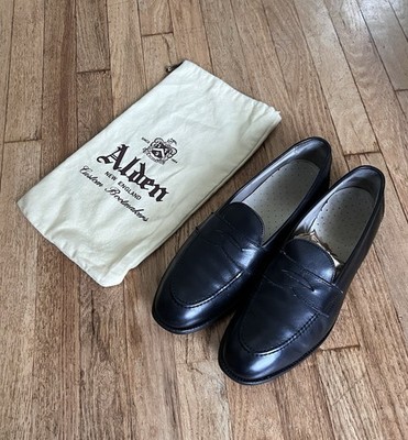 Alden 9695F Black Calfskin LHS / Penny Loafer