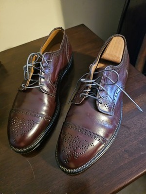 Alden 958 Burgundy Calfskin Medallion Tip Blucher