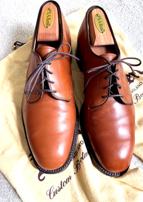 Alden 2816 Burnished Dark Tan Calfskin Nassau Plain Toe Blucher