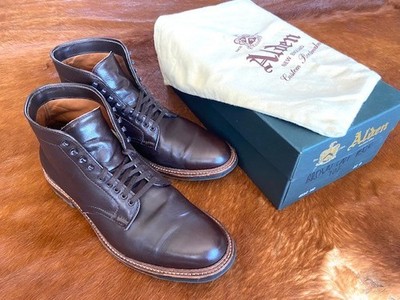 Alden 4512HC Brown Rusticalf Plain Toe Boot