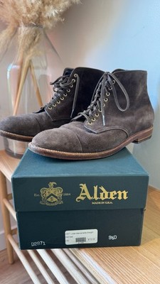 Alden D2871 Loden Green Suede Cap Toe Boot