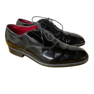 Alden 9373 Black Patent Plain Toe Bal