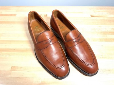 Alden 3556 Burnished Dark Tan Calfskin LHS / Penny Loafer