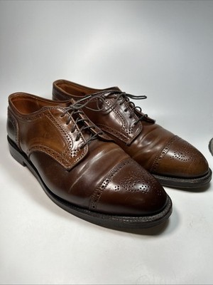 Alden 2146 Black Shell Cordovan Medallion Tip Blucher | Alden