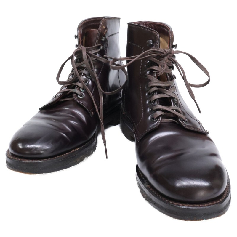 v*h様 新品未使用 ALDEN 4600H 8HD PLANE TOE Alden 4600H Color 8 Shell Cordovan Plain Toe Boot | Alden Model