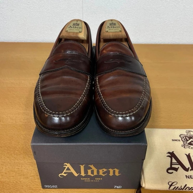 F*6様 Alden ローファー　99162 Alden 99162 Color 8 Shell Cordovan LHS / Penny Loafer | Alden