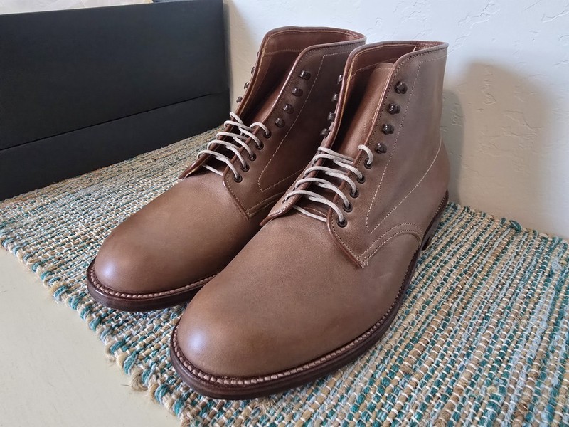 Alden 86042H Natural Chromexcel Plain Toe Boot | Alden Model Project
