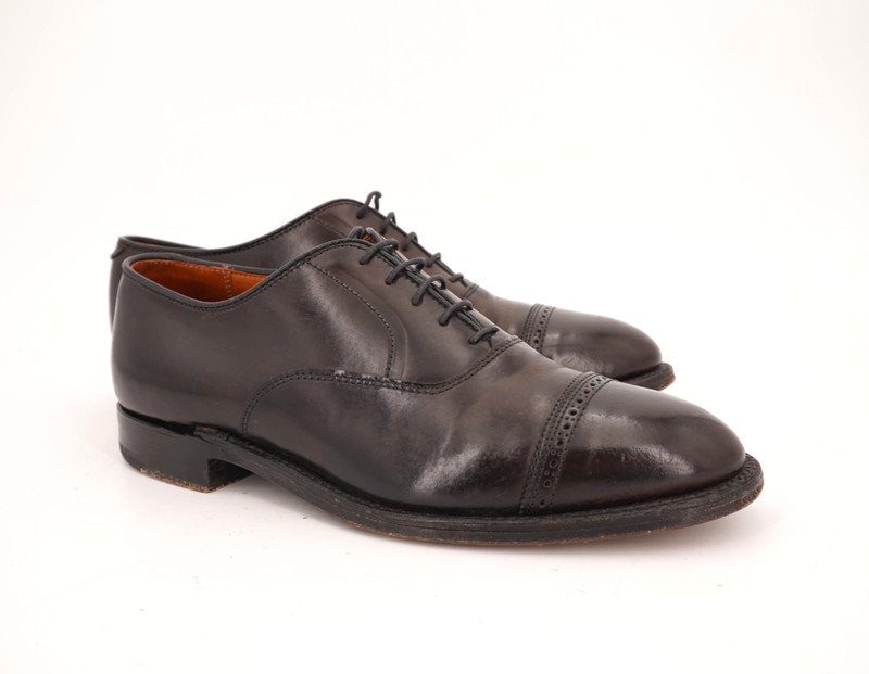 Alden 9016 Black Shell Cordovan Perforated Straight Tip Bal