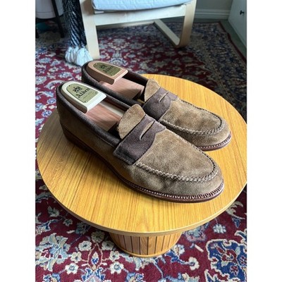 Alden D0217 Snuff and Brown Suede LHS / Penny Loafer