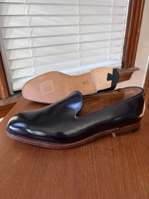 Alden D2115 Black Shell Cordovan Slip-On Loafer