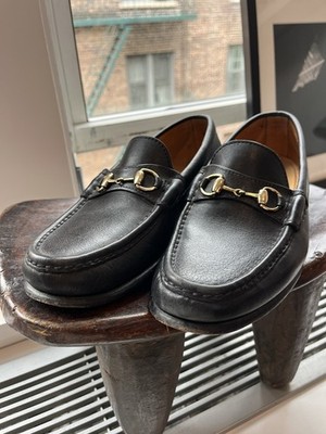 Alden H467 Black Calfskin Horse Bit Loafer