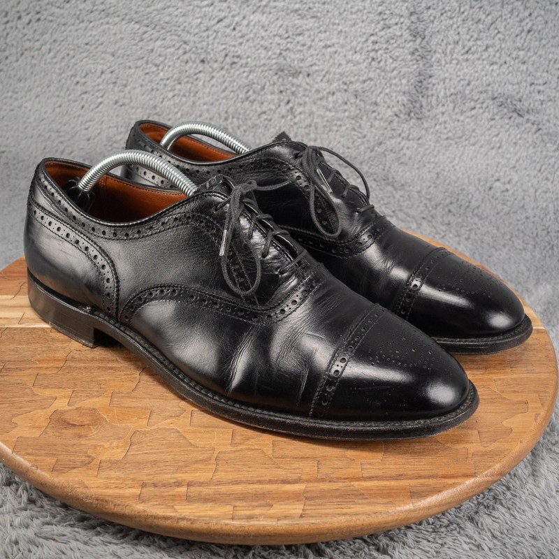 靴 Alden 909 Medallion Tip Balmoral dress Alden 909 Black Calfskin Medallion Tip Bal | Alden Model Project