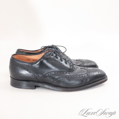 Alden 00068 Black Calfskin Wing Tip Bal