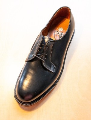 Alden 9901C Black Shell Cordovan Plain Toe Blucher