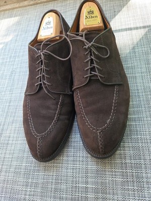Alden 963 Mocha Kid Suede Norwegian Front Blucher