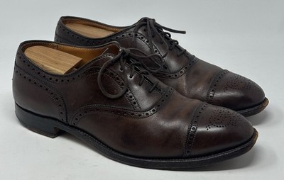 Alden 913 Dark Brown Calfskin Medallion Tip Bal