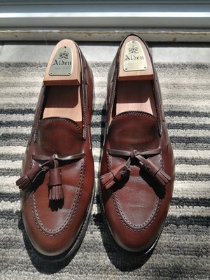 Alden 561 Dark Brown Calfskin Tassel Loafer